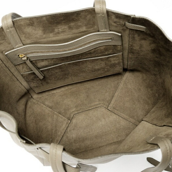 CELINE Gray Leather Tote Bag - Picture 7 of 8